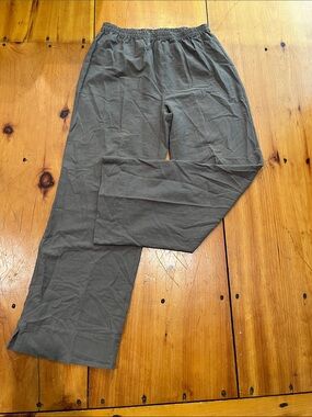 Soft Surroundings Olive Wide-Leg Pants